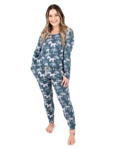 Женская двухкомпонентная вискозная пижама из бамбука для отдыха Leveret, Polar bear