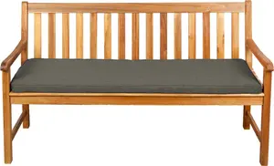 Подушка-сиденье для скамеек, садовых качелей, сидений, гладкая. FK5 (160x50x5, темно-зеленый) POOM