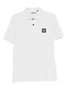 Поло с логотипом Stone Island, серый