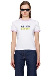 Белая футболка клуба серфинга Maison Kitsuné