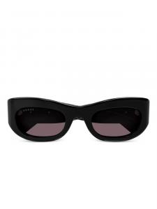 Gucci Eyewear солнцезащитные очки в овальной оправе, черный