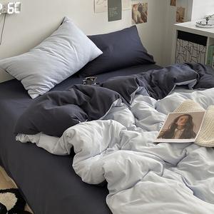 MUJI Комплект постельного белья из 4 предметов, простыня, пододеяльник 200x230 см, 1,5 м