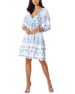 Hale Bob платье макси с V-образным вырезом, белый