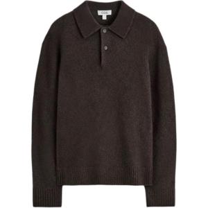 COS Поло для мужчин, темно-коричневое