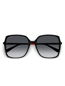 Gucci Eyewear солнцезащитные очки в квадратной оправе, черный