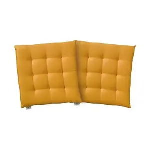 Подушка для сиденья TOM TAILOR HOME «Dove», однотонная, стеганая подушка для сиденья TOM TAILOR DOVE, 2 шт, цвет gelb + unifarben