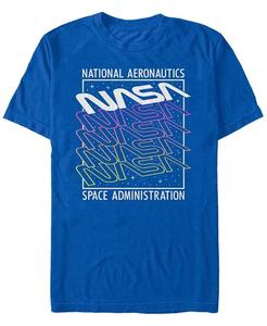 Футболка NASA Men's Neon Colors Space Administration с коротким рукавом Fifth Sun, синий