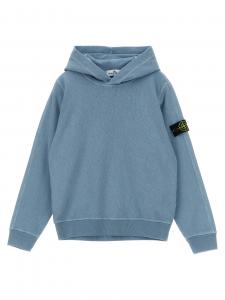 Худи из хлопка Malfilé Stone Island Junior, голубой
