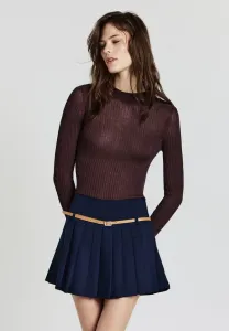 Блузка с высоким воротником Calliope, Marrone Scuro