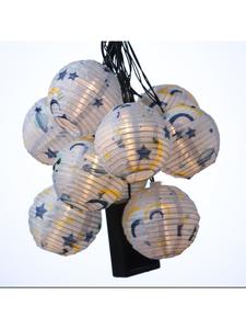 Marelida Светодиодная гирлянда на солнечных батареях, 10 фонариков синего цвета - длина: 4,5 м