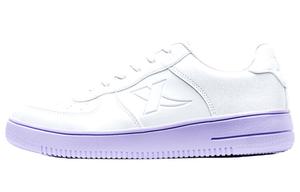 Кроссовки для скейтбординга женские с низким верхом белые/фиолетовые Xtep