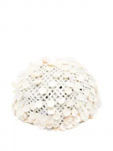 Шляпа с пайетками Alanui, бежевый