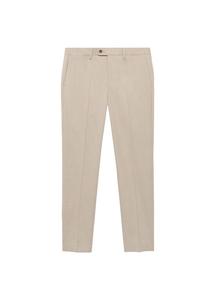 Узкие брюки со складками MANGO MAN Monaco, Beige