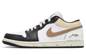 Jordan кроссовки баскетбольные Air 1 Unisex Low Top устойчивые к истиранию винтажные Light Brown