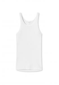 Майка с двойным рубчиком оригинальная классика Schiesser, белый