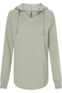Independent Trading Co. Женская легкая толстовка с капюшоном California Wave Wash, цвет sage