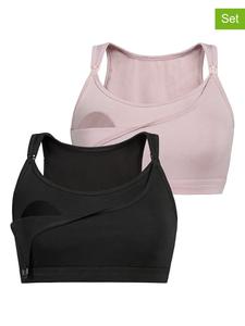 Teyli Комплект из 2 бюстгальтеров для кормления, черно-сиреневый