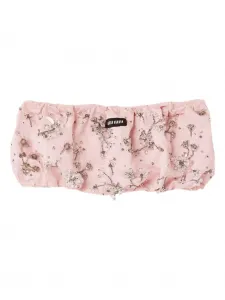 Блузка без бретелей Miu Miu, розовый