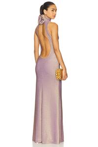 Mabel макси-платье Delfi, metallic bronze