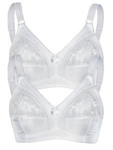 Бюстгальтер без косточек Sassa 2er Sparpack Soft BH ohne Bügel, цвет Weiss Weiss