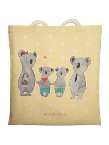 Шоппер Mr. & Mrs. Panda, желтый пастельный