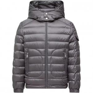 SS26 Lauros Hooded Down Jacket Kids' Moncler, серый
