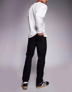 Джинсы прямого кроя черного цвета River Island