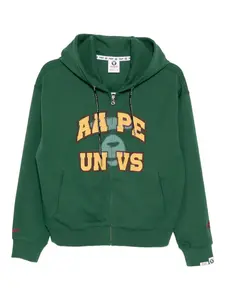 Худи с логотипом Aape By A Bathing Ape, зеленый