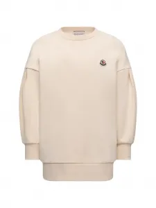 Толстовка с круглым вырезом Moncler Enfant, бежевый