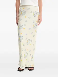 Юбка с принтом Never Fully Dressed, нейтральный