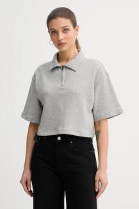 Хлопковое поло United Colors Of Benetton, серый