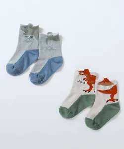 Набор из 2 носков с завязками, идеально подходят для ношения по отдельности, для мальчиков, весна/лето 2026 Devirock, цвет 001