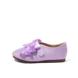 Низкие кожаные туфли ABC DOUKIDS для детей ABCdoukids, фиолетовый