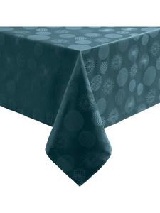 Erwin Müller Жаккардовая скатерть из смесовой хлопчатобумажной ткани Calvia цвета бензина