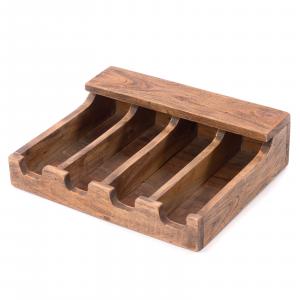 DESIGN DELIGHTS Ящик для столовых приборов Палу, массив дерева, натуральный цвет
