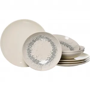 Сервиз Ritzenhoff & Breker «Cecina» (комплект, 8 предметов), набор посуды, шелковистая мерцающая цветная глазурь, цвет creme