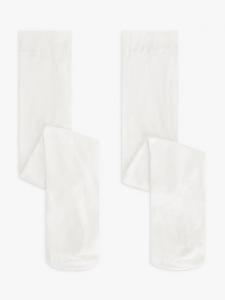 Детские непрозрачные колготки John Lewis, белый