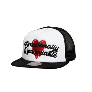 Бейсболка Mitchell & Ness x EMOTIONALLY UNAVAILABLE из полиэстера унисекс Mitchell Ness, белый