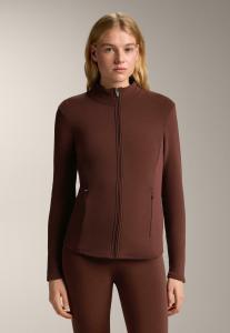 Флисовая куртка OYSHO LONG SUPER EXTRA WARM TECHNICAL, Mottled Dark Brown