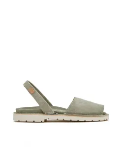 Женские однотонные кожаные мужские спортивные туфли CASTELL MENORCA, светло-зеленый