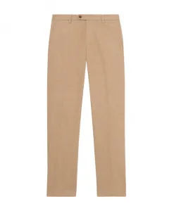 Брюки чинос из хлопковой фланели стандартного кроя Brooks Brothers, коричневый