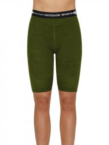 Женские шорты из мериносовой шерсти Sunshine Coast зеленого цвета Normani Outdoor Sports