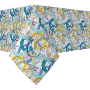 Прямоугольная скатерть, 100 % хлопок, 52х104 дюйма, цветочный 190