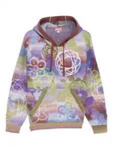 Толстовка с капюшоном на кулиске X Futura 2000 Kenzo, фиолетовый