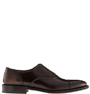 Мужские кожаные туфли-оксфорды коричневого цвета Salvatore Ferragamo, коричневый