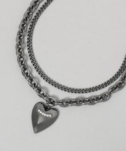Глянцевое колье с сердцем 2 Len
