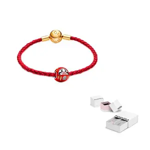 Кожаный браслет унисекс Pandora