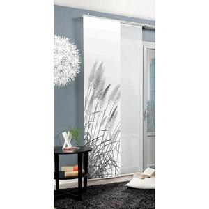 Раздвижная штора Home Wohnideen Pampas, 245 см, серый/белый