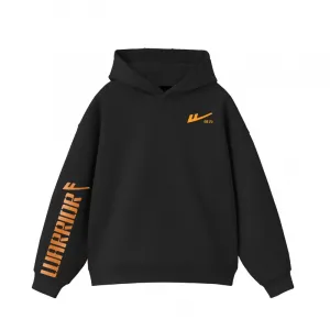 Толстовка с капюшоном Grade School WARRIOR, черный/h оранжевый label right sleeve k+h hook оранжевый k