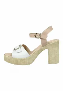 Сандалии на высоком каблуке Nerogiardini, Bianco